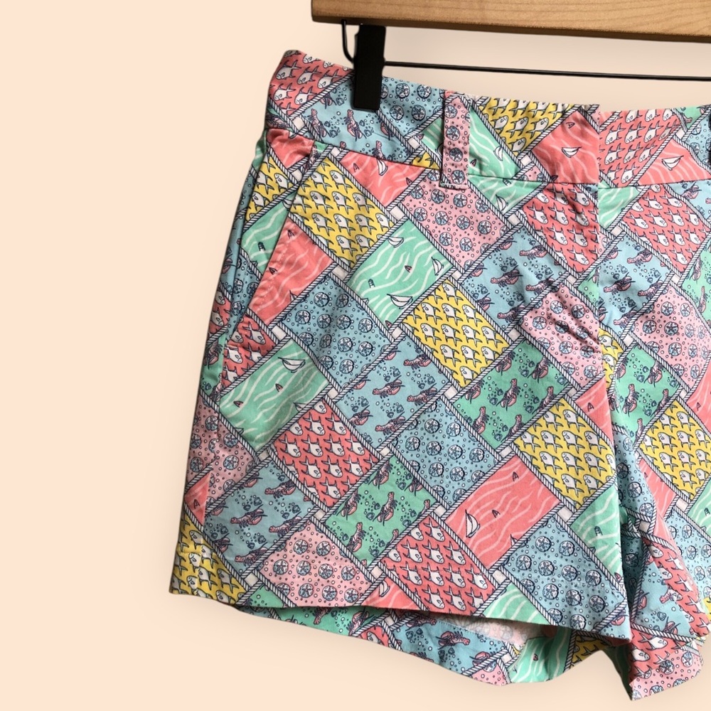 Vineyard Vines Multicolor Patchwork Patterned Sho… - image 3